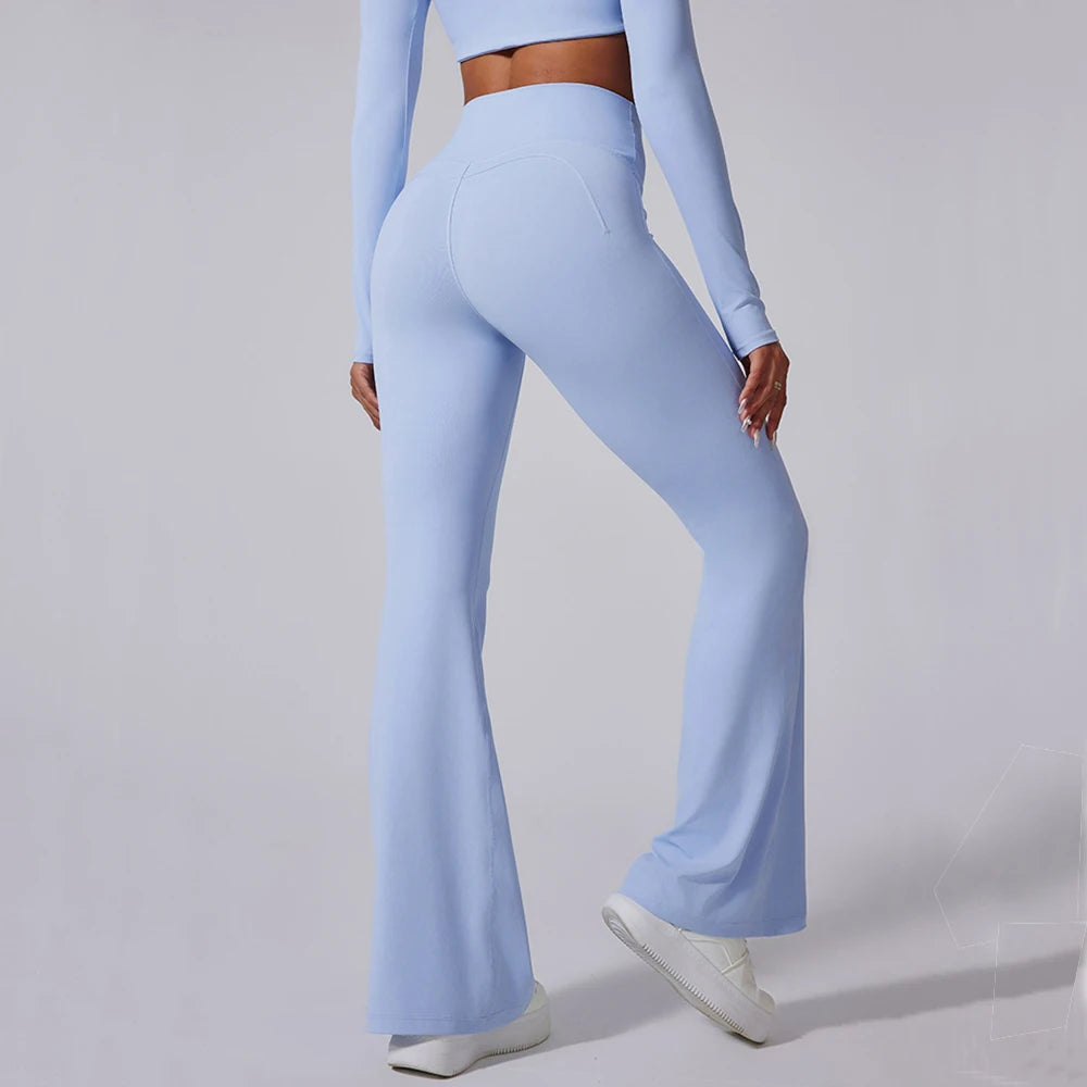 Goldensky Flow – Le Legging Évasé Sculptant qui Respire le Mouvement